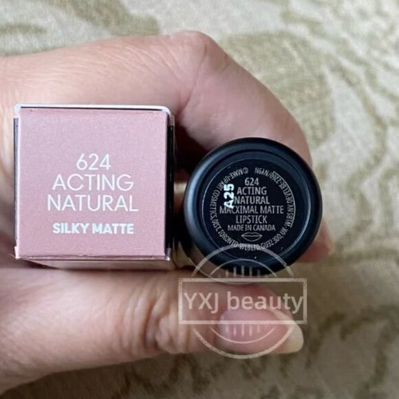 New Box MAC Sleek Matte Lipstick~Acting Natural~Full Size 3.5g/0.12oz~Authentic - Picture 5 of 5